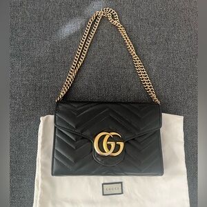 Gucci marmont GG super mini bag - wallet on chain